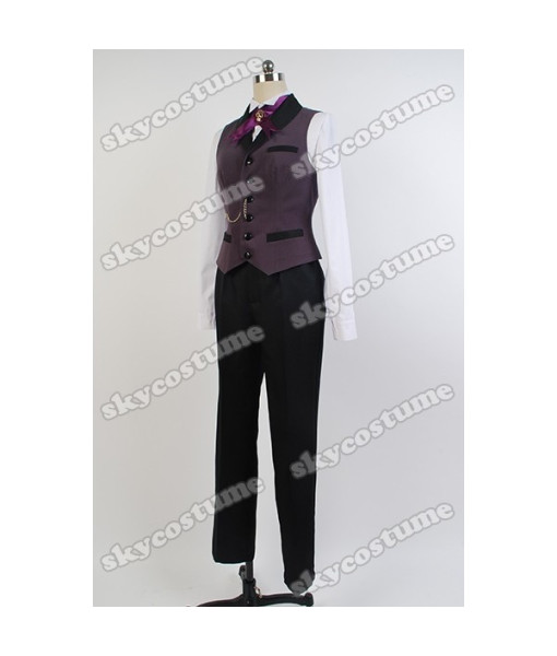 Black Butler Kuroshitsuji Sebastian Michaelis Uniform Outfit Cosplay Costume from Black Butler