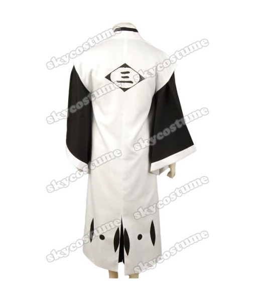 Bleach 3rd Division Captain Ichimaru Gin Cosplay Costume from Bleach