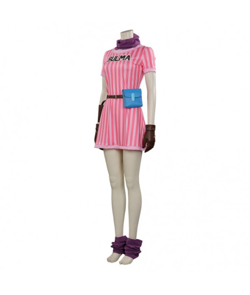 Women Pink Strip Outfit Sportwear Halloween Costume 
