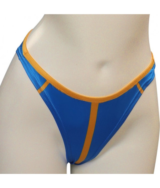 Women Blue Sexy Sleeveless Swimsuit Halloween Costume