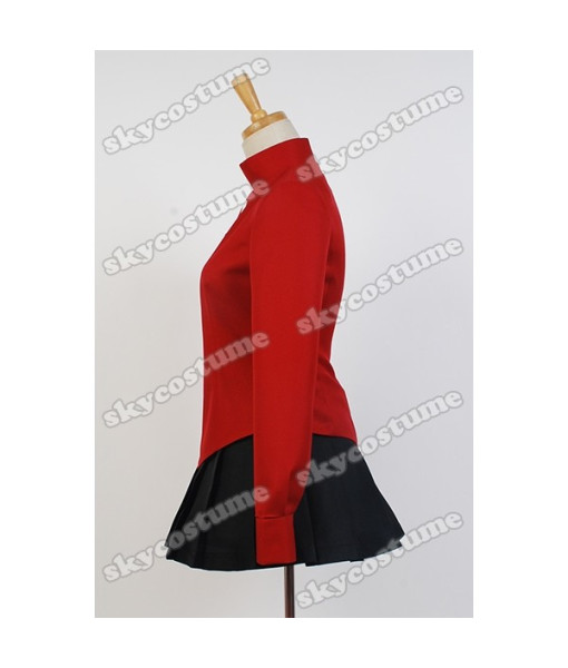 Fate/stay night Rin Tōsaka Coat Skirt Outfit Cosplay Costume Version 2 from Fate/stay night