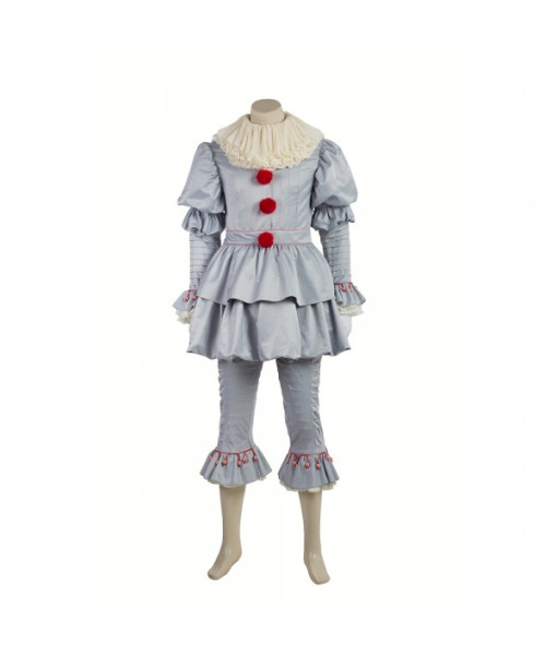 2017 IT Movie Pennywise The Clown Outfit Cosplay Costume