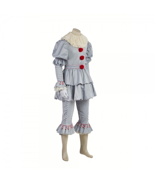 2017 IT Movie Pennywise The Clown Outfit Cosplay Costume
