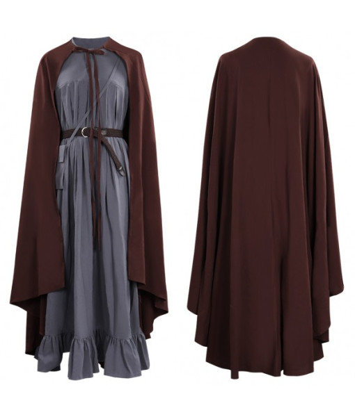 Gandalf The Lord of the Rings Black Long Robe Cloak Outfits Halloween Carnival Suit Cosplay Costume
