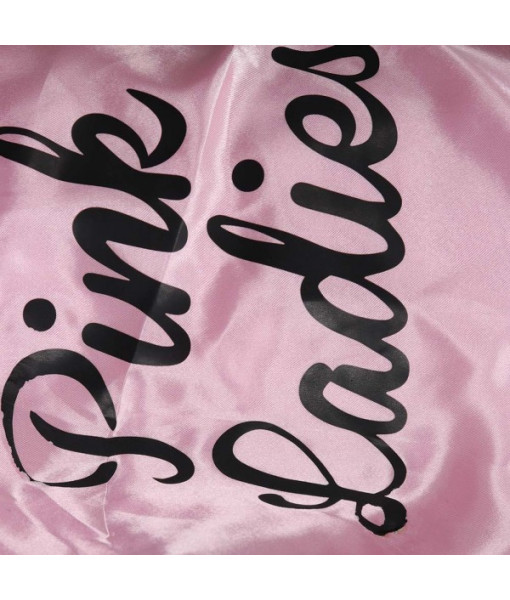 1980s Pink Jacket Black Silk Pet Halloween Costume