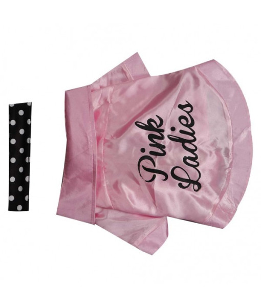 1980s Pink Jacket Black Silk Pet Halloween Costume