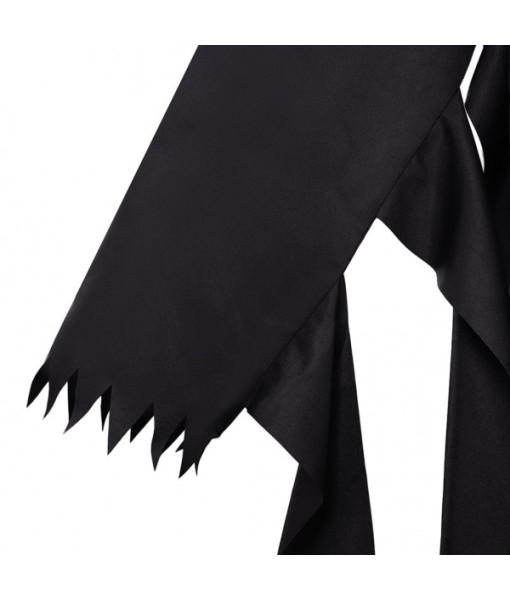 Men Black Cloak Mask Grim Killer Outfits Horror Halloween Costume