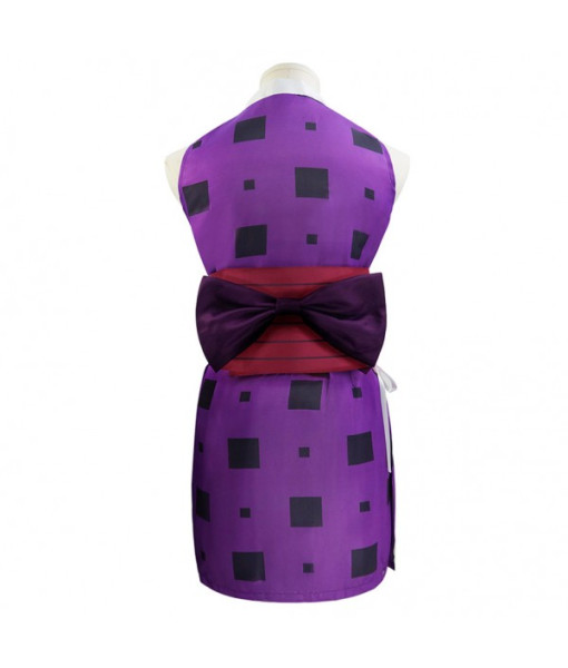 Women Purple Vest Suit Kimono Halloween Costume