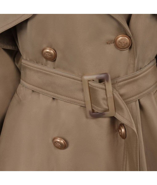 Women Khaki Coat Trench Overcoat Waist Popular Style Ins Outfit