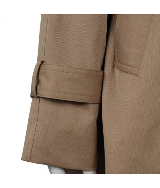 Women Khaki Coat Trench Overcoat Waist Popular Style Ins Outfit