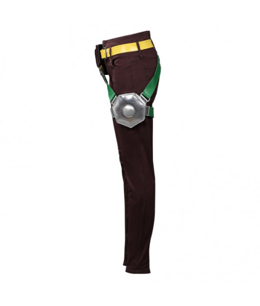 Women Jeans with Strap Belt Futuristic Style Halloween Costume