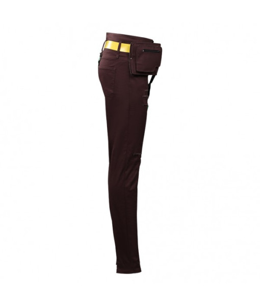 Women Jeans with Strap Belt Futuristic Style Halloween Costume
