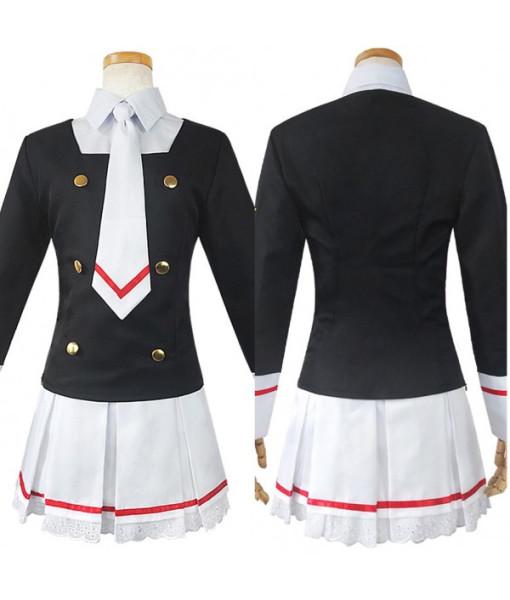 Kinomoto Sakura Cardcaptor Sakura Uniform Halloween Cosplay Costume