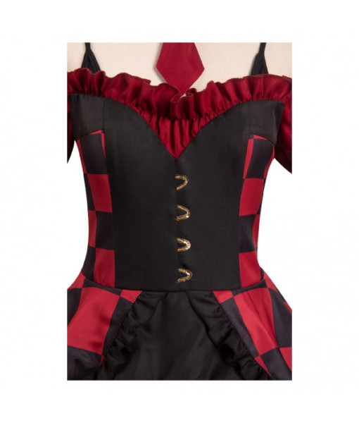 Women Black Red Devil Wing Lolita Dress Halloween Costume