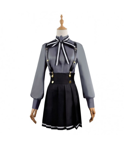 Women Black School Uniform Victorian Style JK Uniform Suit Halloween Costume