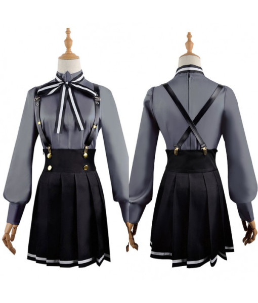 Women Black School Uniform Victorian Style JK Uniform Suit Halloween Costume