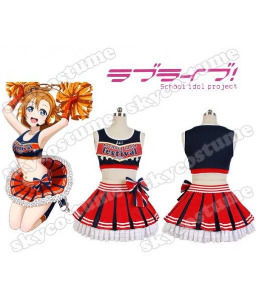 LoveLive! Honoka Kousaka Cheerleaders Uniform Cosplay Costume from LoveLive!