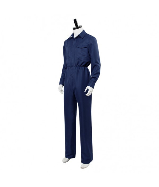 Men Navy Blue Onesie Horror Halloween Hot Sale Costume