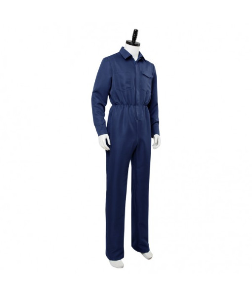 Men Navy Blue Onesie Horror Halloween Hot Sale Costume