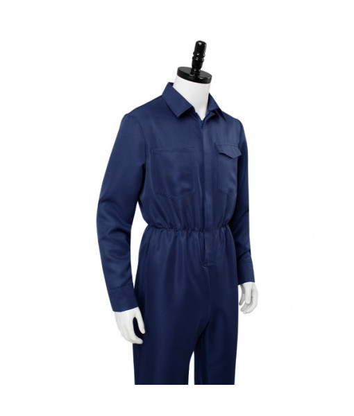 Men Navy Blue Onesie Horror Halloween Hot Sale Costume