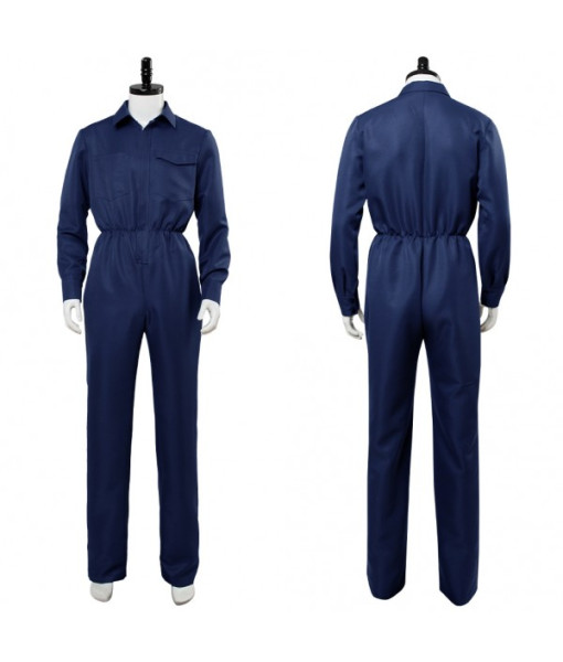 Men Navy Blue Onesie Horror Halloween Hot Sale Costume