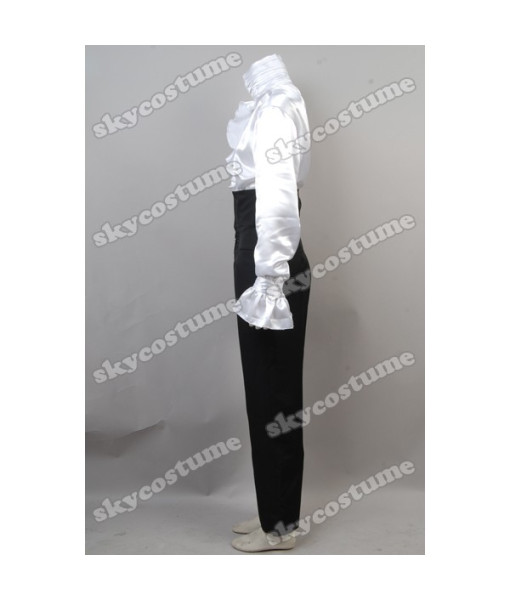 Men Purple Coat White Lace Lining Rockstar Stage Halloween Costume 