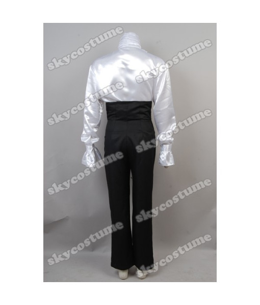 Men Purple Coat White Lace Lining Rockstar Stage Halloween Costume 