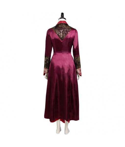 Women Medieval Fantasy Rose Gold Embroidery Palace Noble Princess Halloween Costume