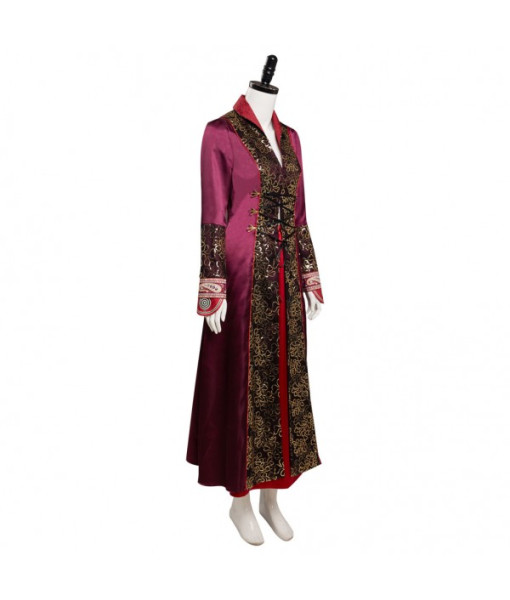 Women Medieval Fantasy Rose Gold Embroidery Palace Noble Princess Halloween Costume