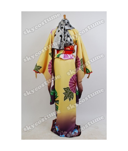 Puella Magi Madoka Magica Akemi Homura Printed Kimono Dress suit Anime Cosplay Costume