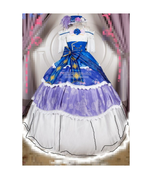 Umi Sonoda LoveLive!  Cosplay Ball Gown Dress Anime Cosplay Costume