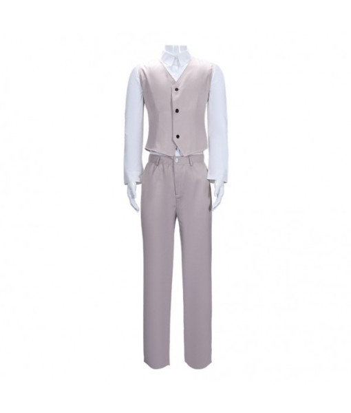 Men White Suit School Uniform Jk Uniform Halloween Costume