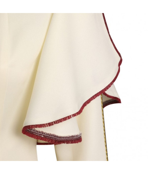 Women Medieval Fantasy Princess Palace Royal White Dress Square Collar Halloween Costume