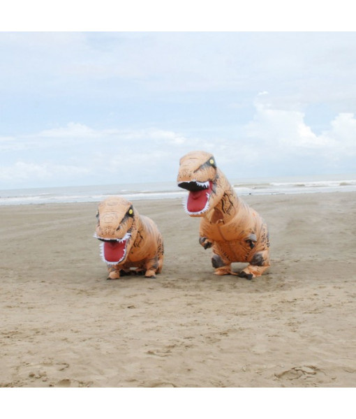 T-Rex Dinosaur Inflatable Outfit Funny Overalls Halloween Costume