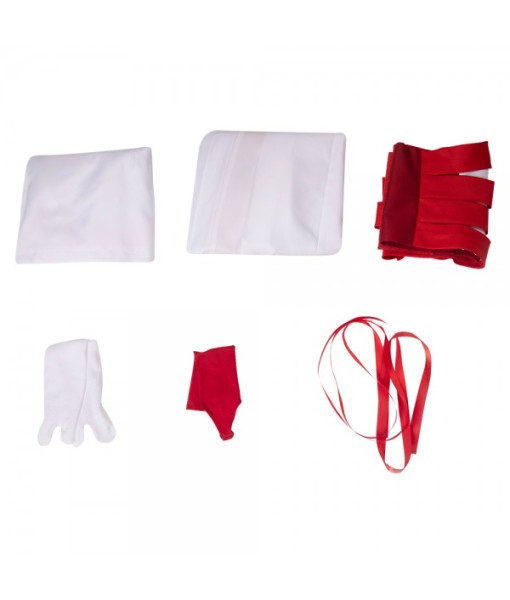 Women White Kimono Japanese Miko Dress Halloween Costume