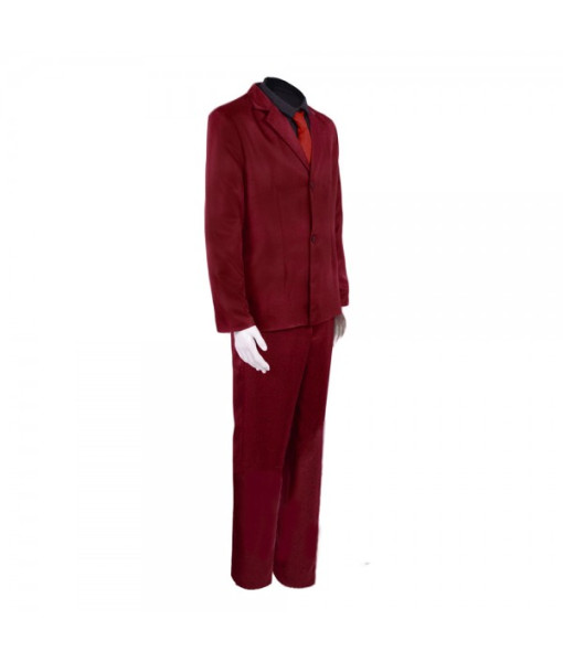 Men Red Suit Black Lining Fullset Outfit