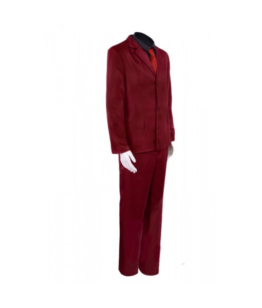 Men Red Suit Black Lining Fullset Outfit