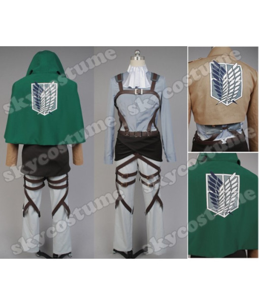 Shingeki no Kyojin  Scouting Legion Levil Cosplay Costume from 