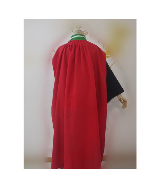 Women Green Kimono Lolita with Red Cape Halloween Costume