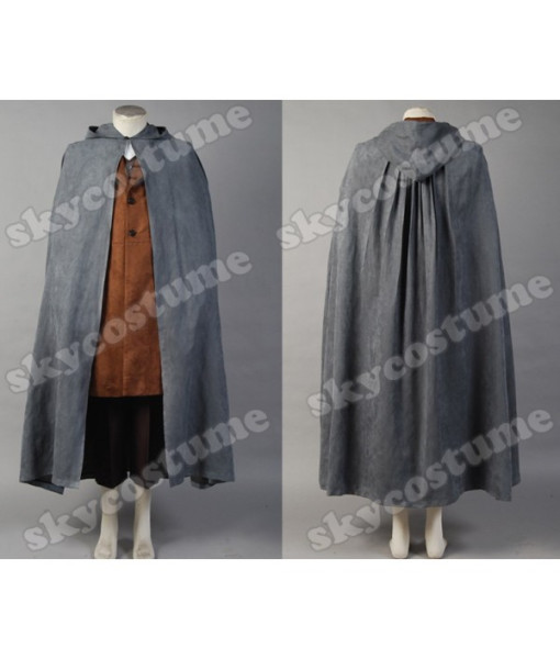 The Lord of the Rings Frodo Baggins Cosplay Costume Cape Coat from The Lord of the Rings