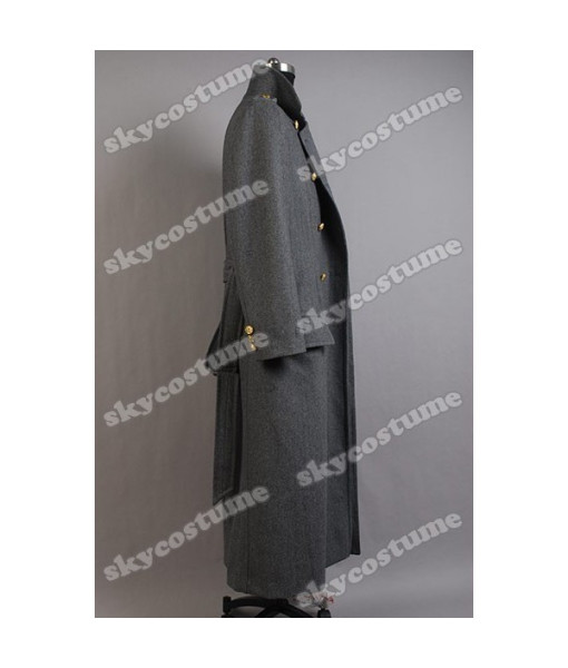Torchwood Doctor Captain Jack Harkness Wool Trench Coat Grey Version
