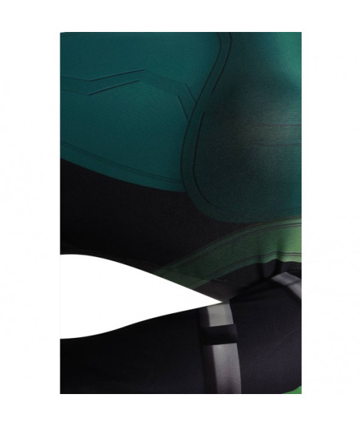 Women Green Futuristic Sci-Fi Style Jumpsuit Halloween Costume