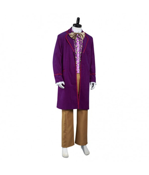 Willy Wonka and the Chocolate Factory Jackt Coat Pants  Tie Cosplay Costume from Kiniro Mosaic
