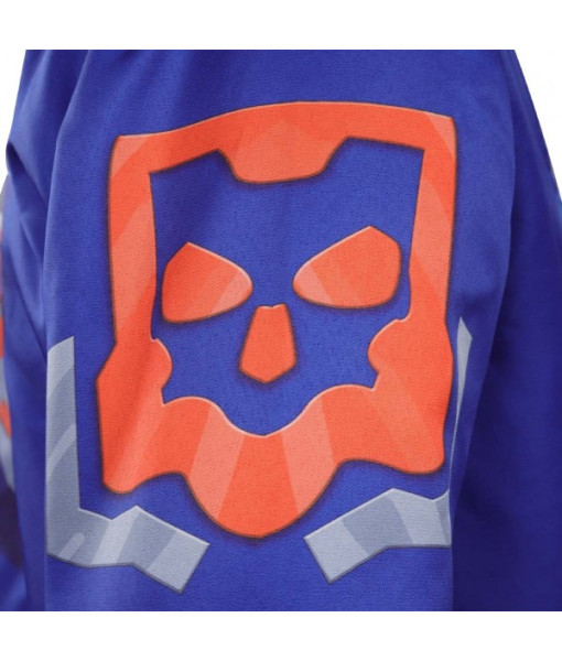 Men Dark Blue Jacket Futuristic Sci Fi Style Halloween Costume